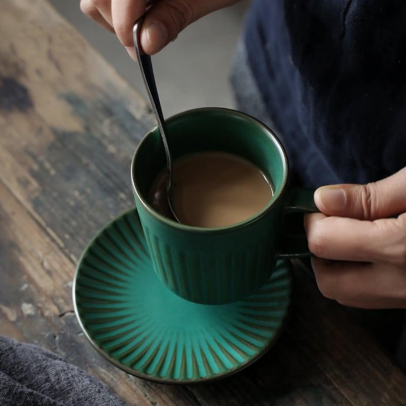 Anzu Ceramic Coffee Cup &amp; Saucer Set