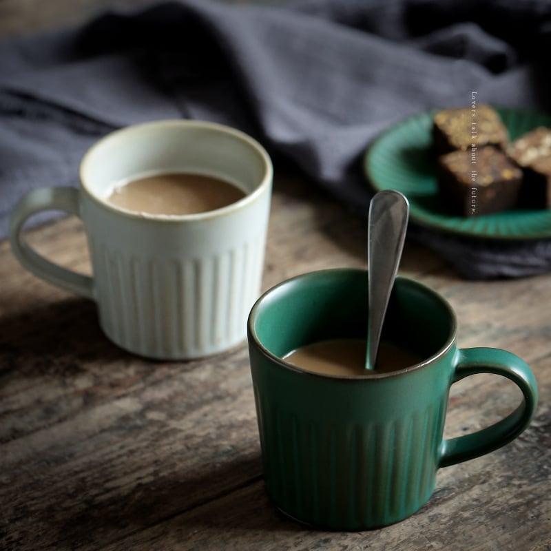 Anzu Ceramic Coffee Cup &amp; Saucer Set