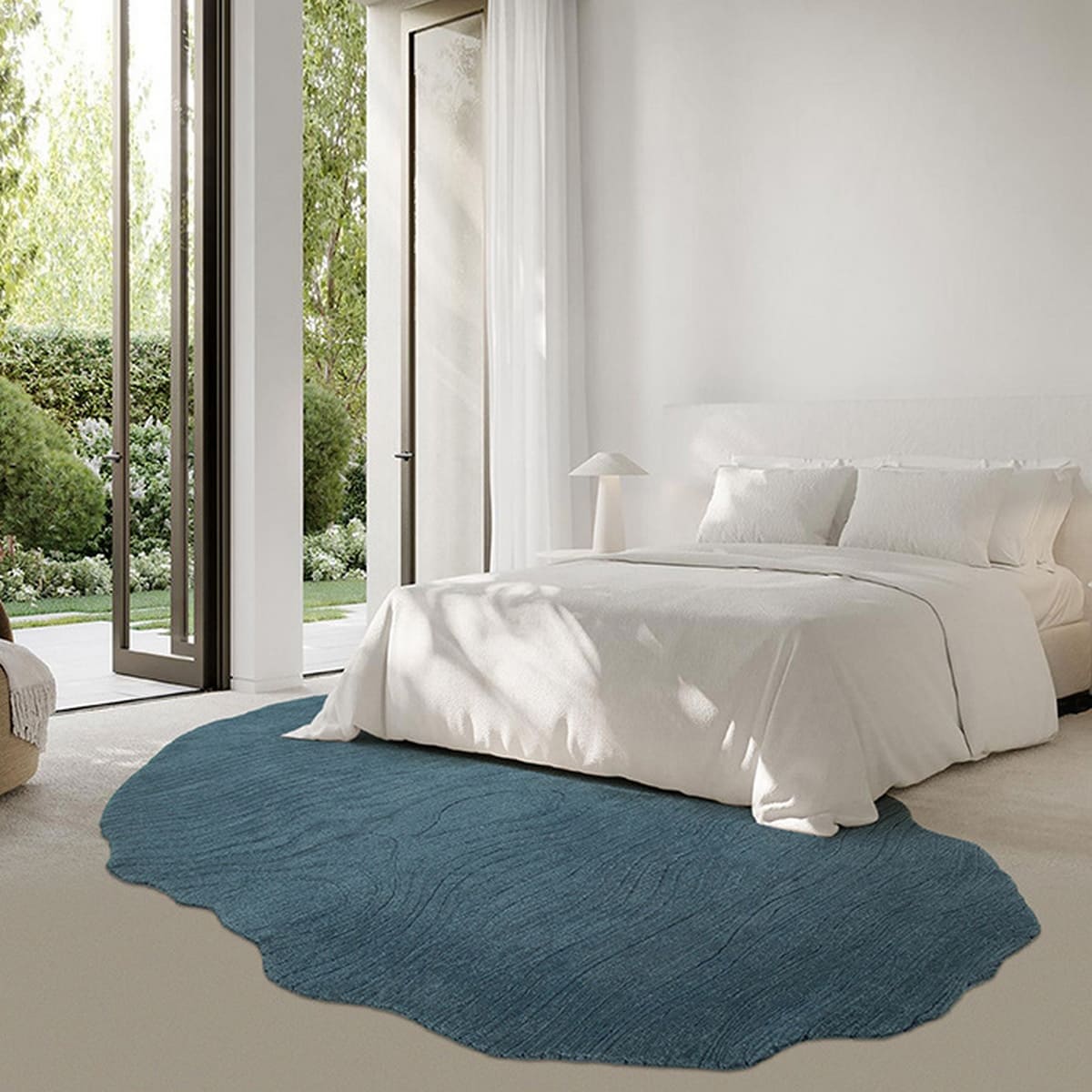 Kaoru Abstract Blue Rug