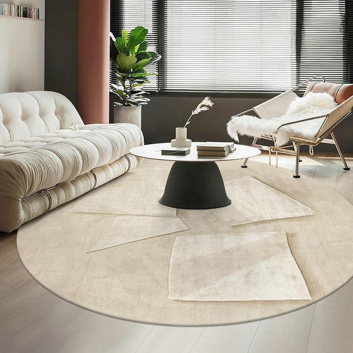 Haruto Abstract Round Rug