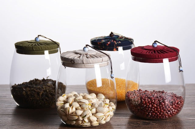 Aoki Tea Canister with Cork Stopper