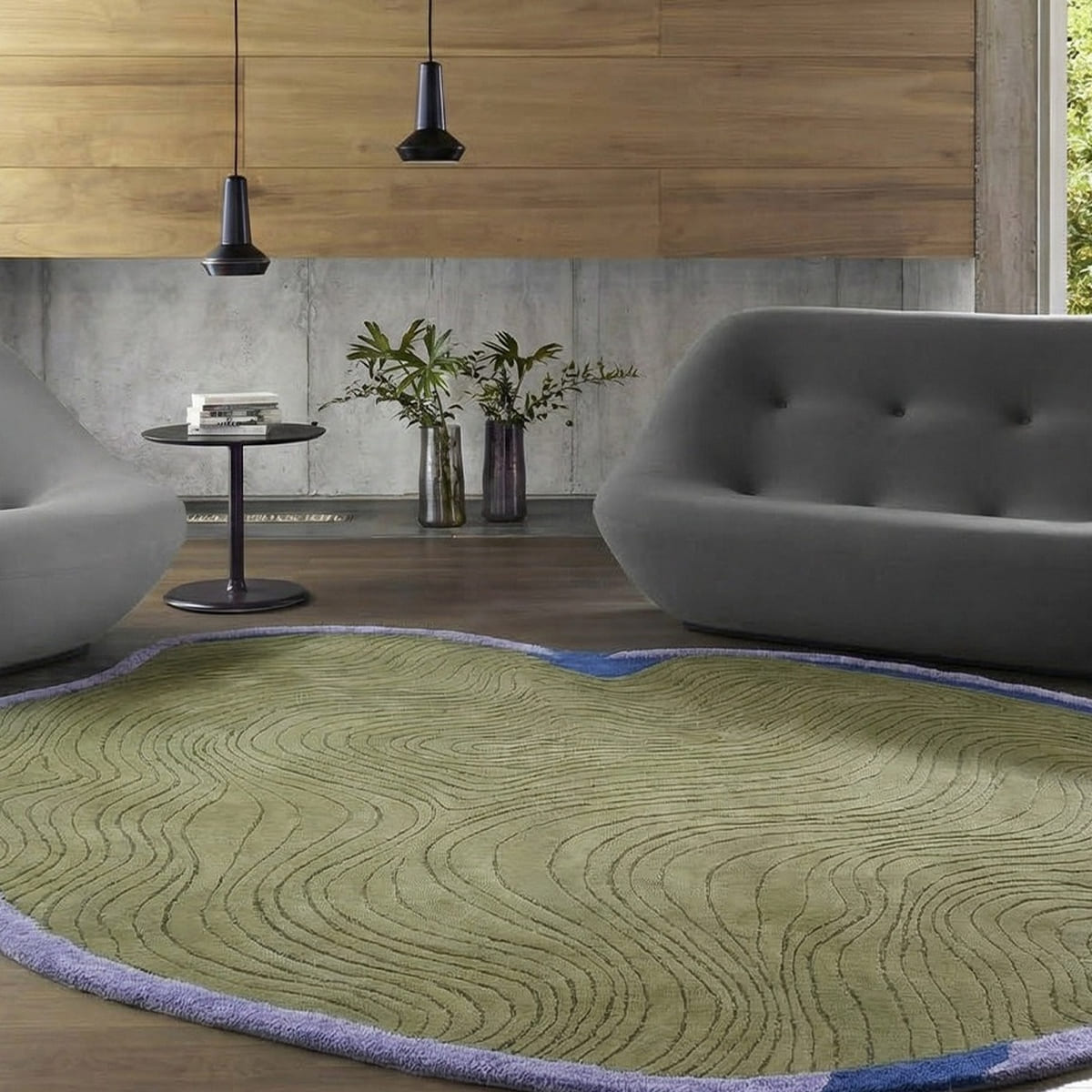 Kaishi Asymmetrical Rug