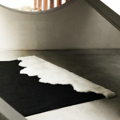 Riku Black and White Rug