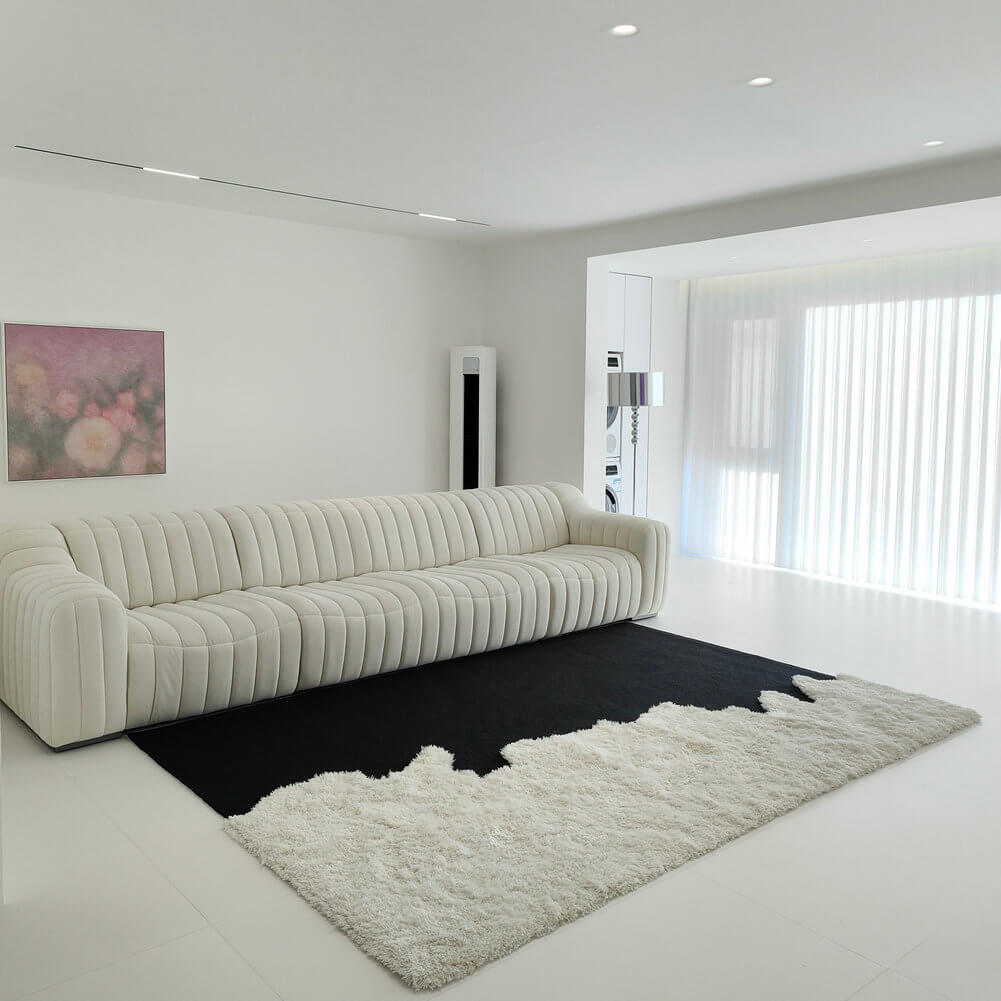 Riku Black and White Rug