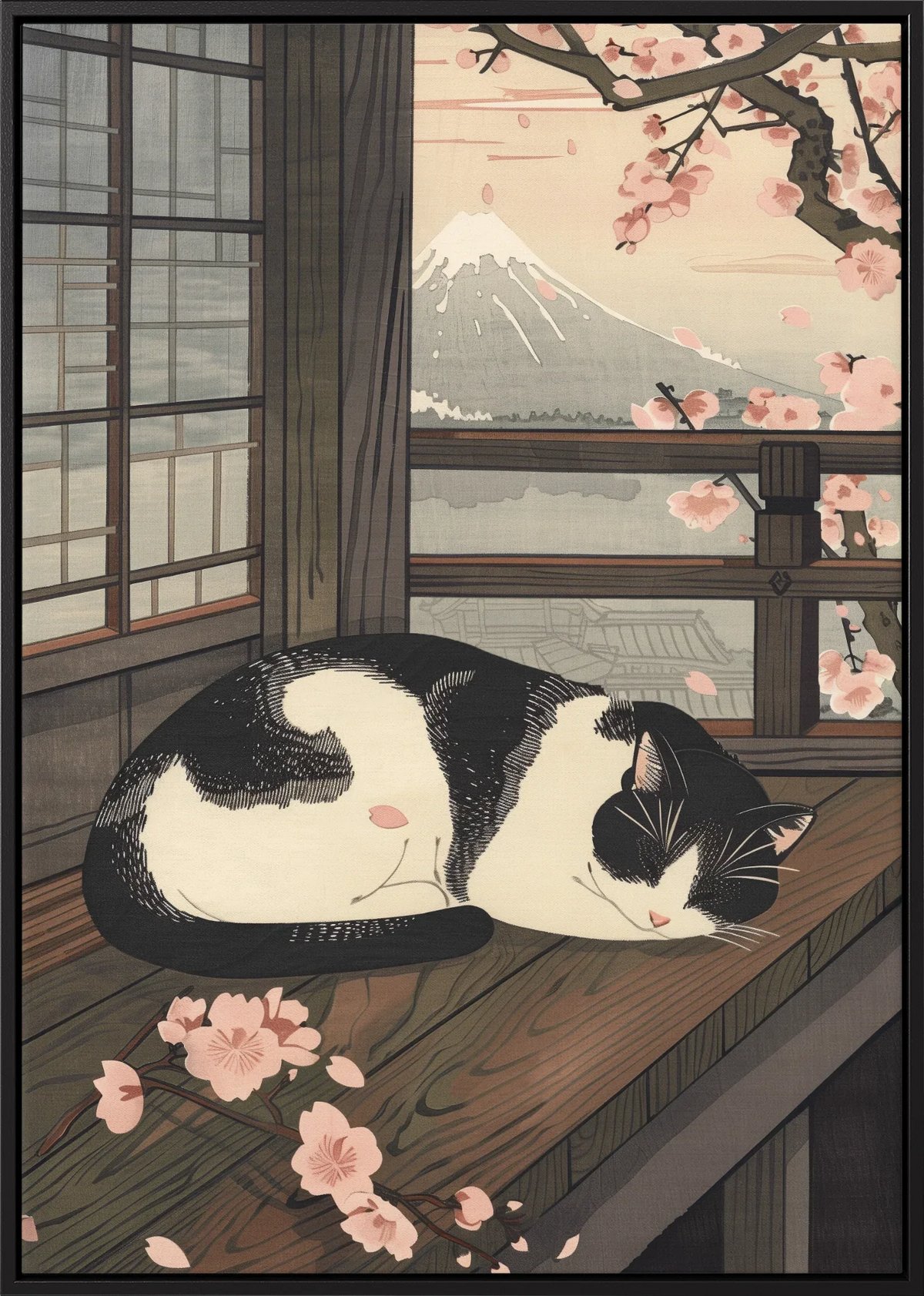 Neko Haru Canvas Art