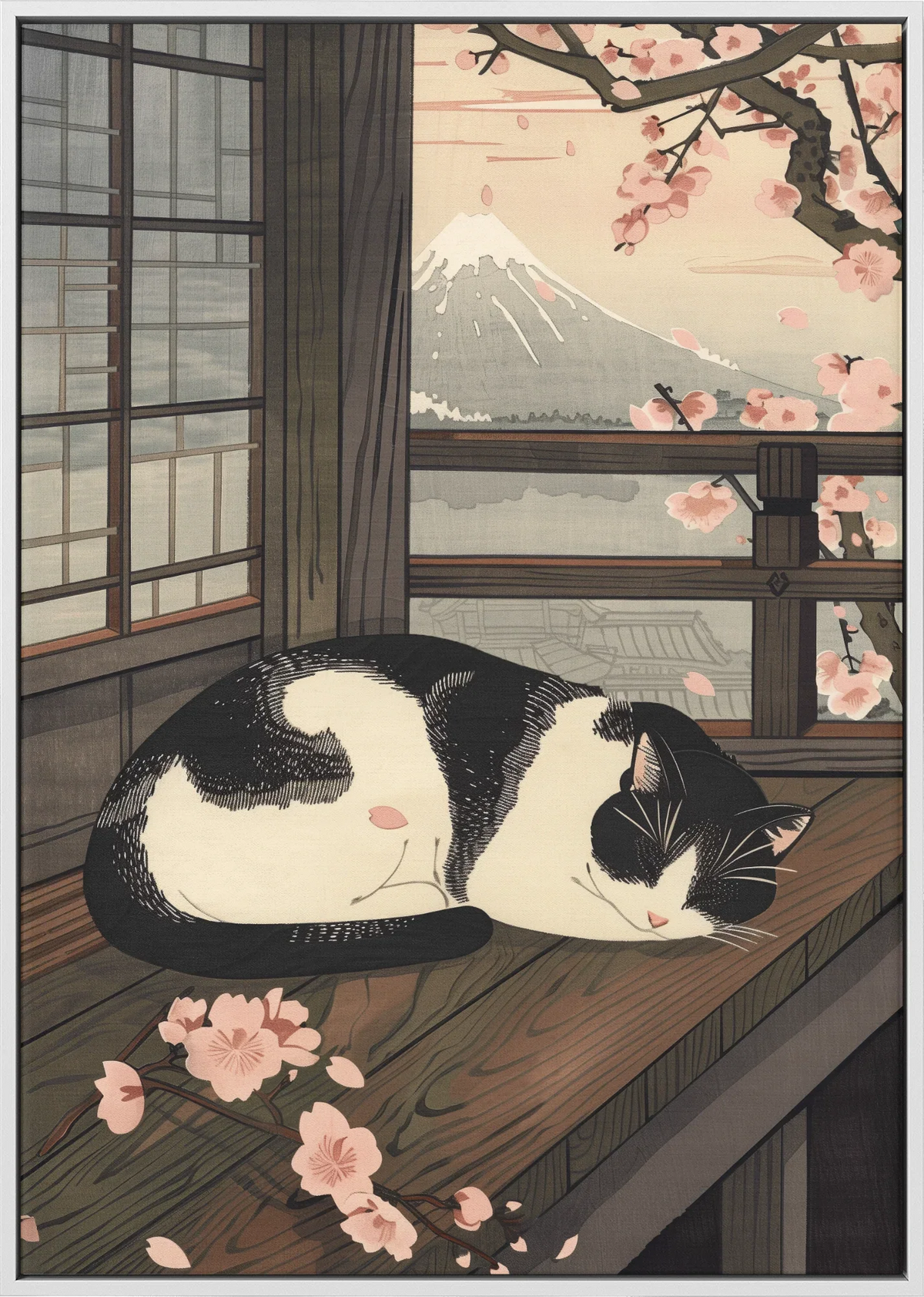 Neko Haru Canvas Art