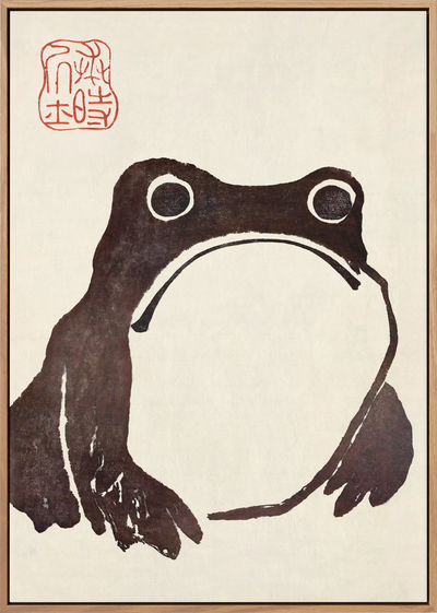 Kaeru Zen Canvas Art