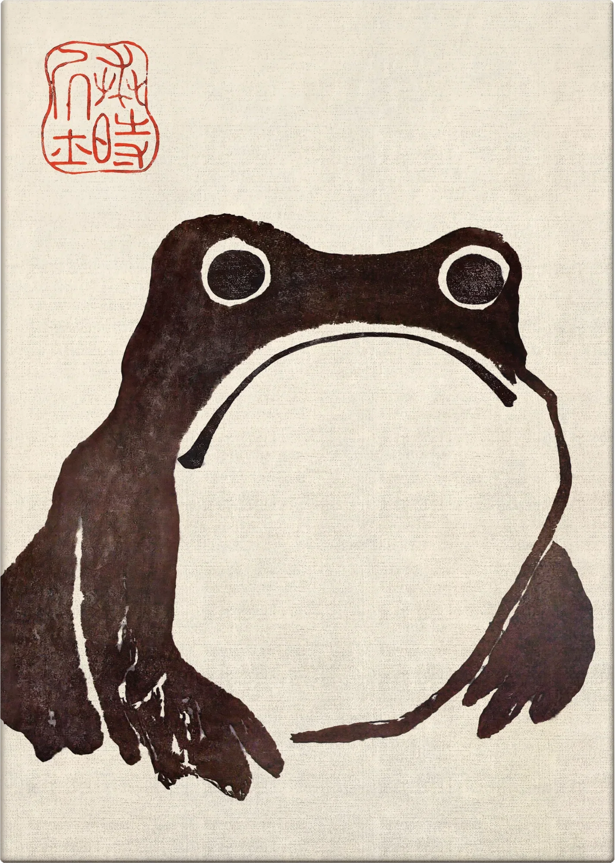 Kaeru Zen Canvas Art