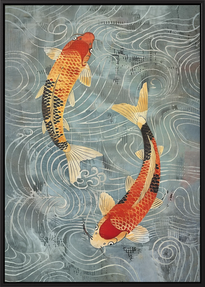 Nagare Koi Canvas Art