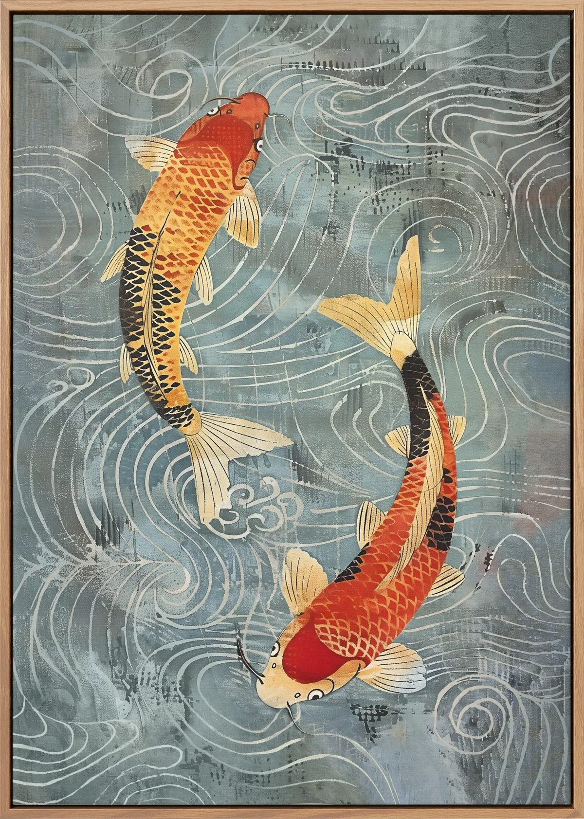 Nagare Koi Canvas Art