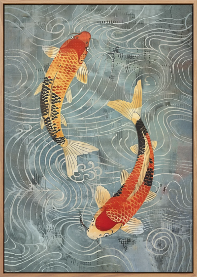 Nagare Koi Canvas Art
