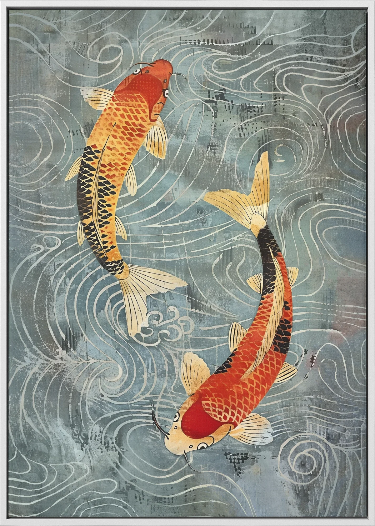 Nagare Koi Canvas Art