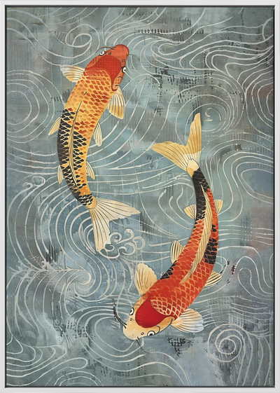 Nagare Koi Canvas Art