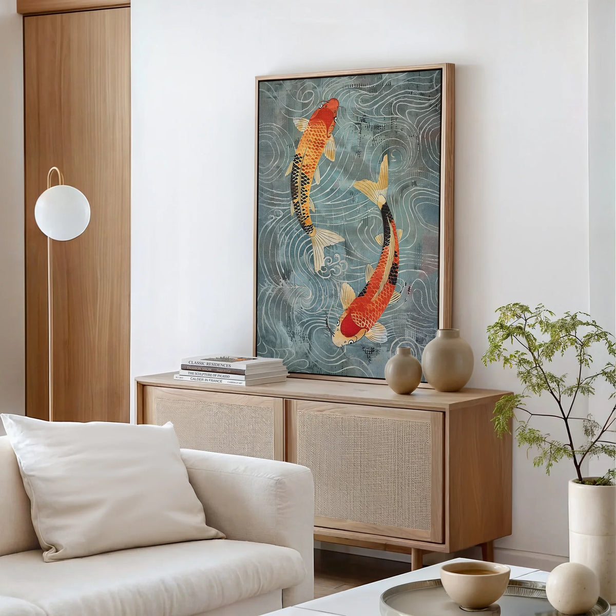 Nagare Koi Canvas Art