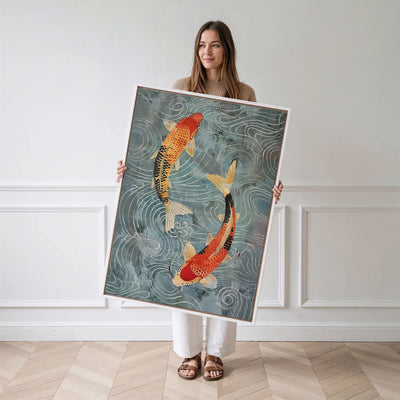 Nagare Koi Canvas Art