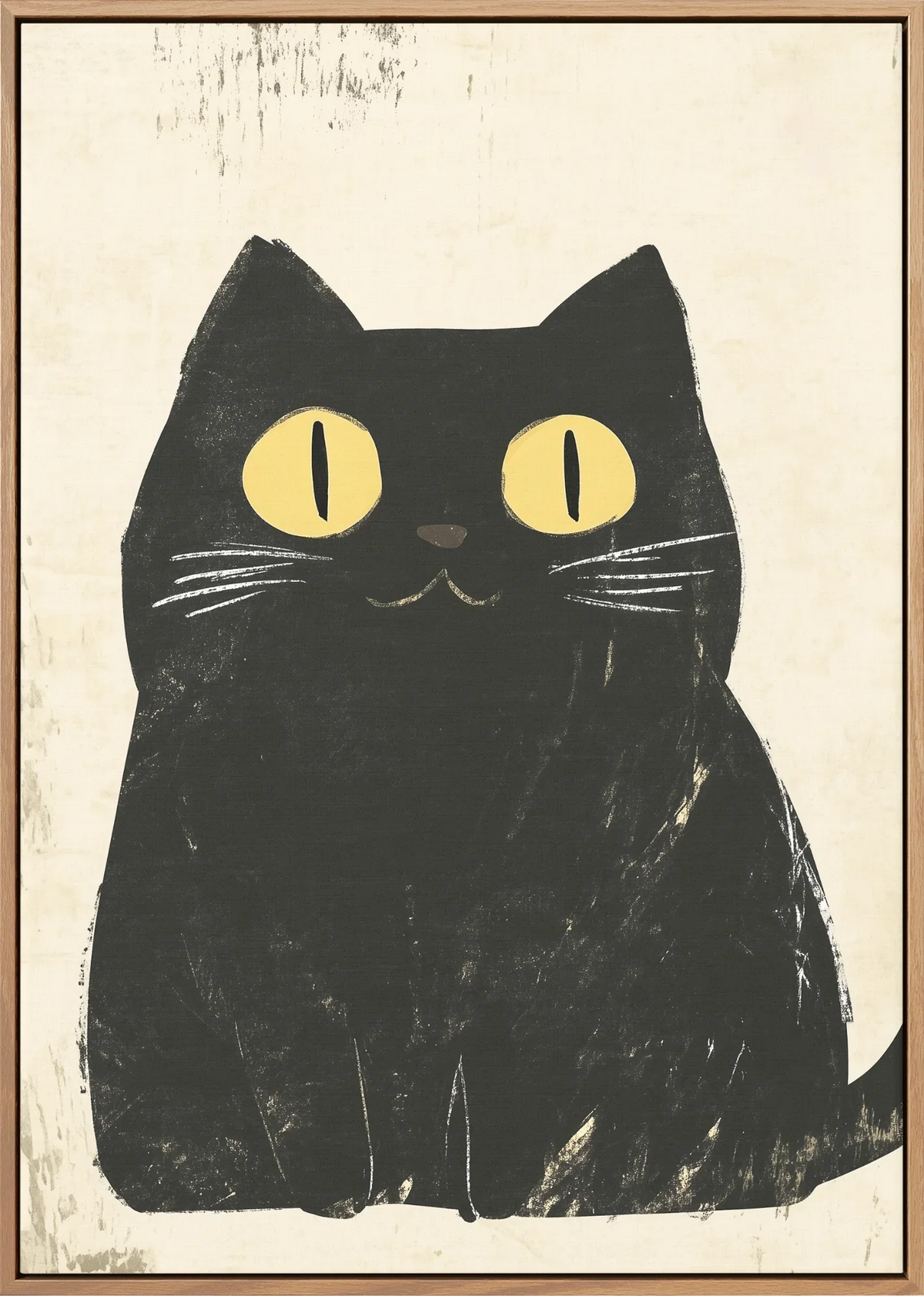 Kuro Neko Canvas Art