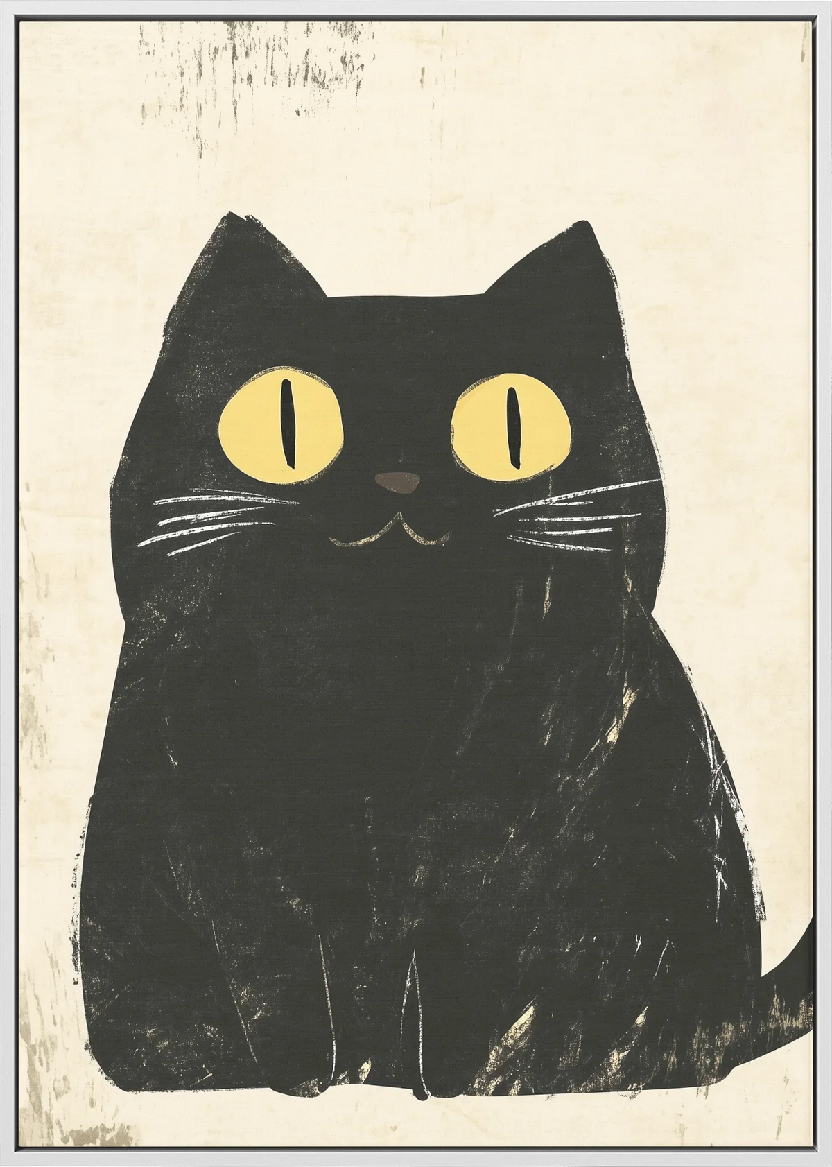 Kuro Neko Canvas Art