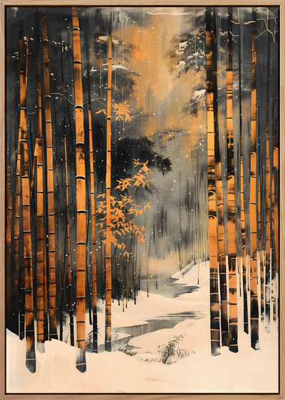 Yuki Bamboo Canvas Art