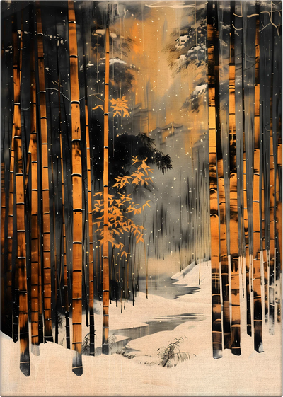 Yuki Bamboo Canvas Art