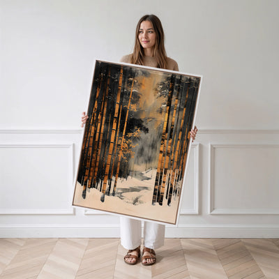 Yuki Bamboo Canvas Art