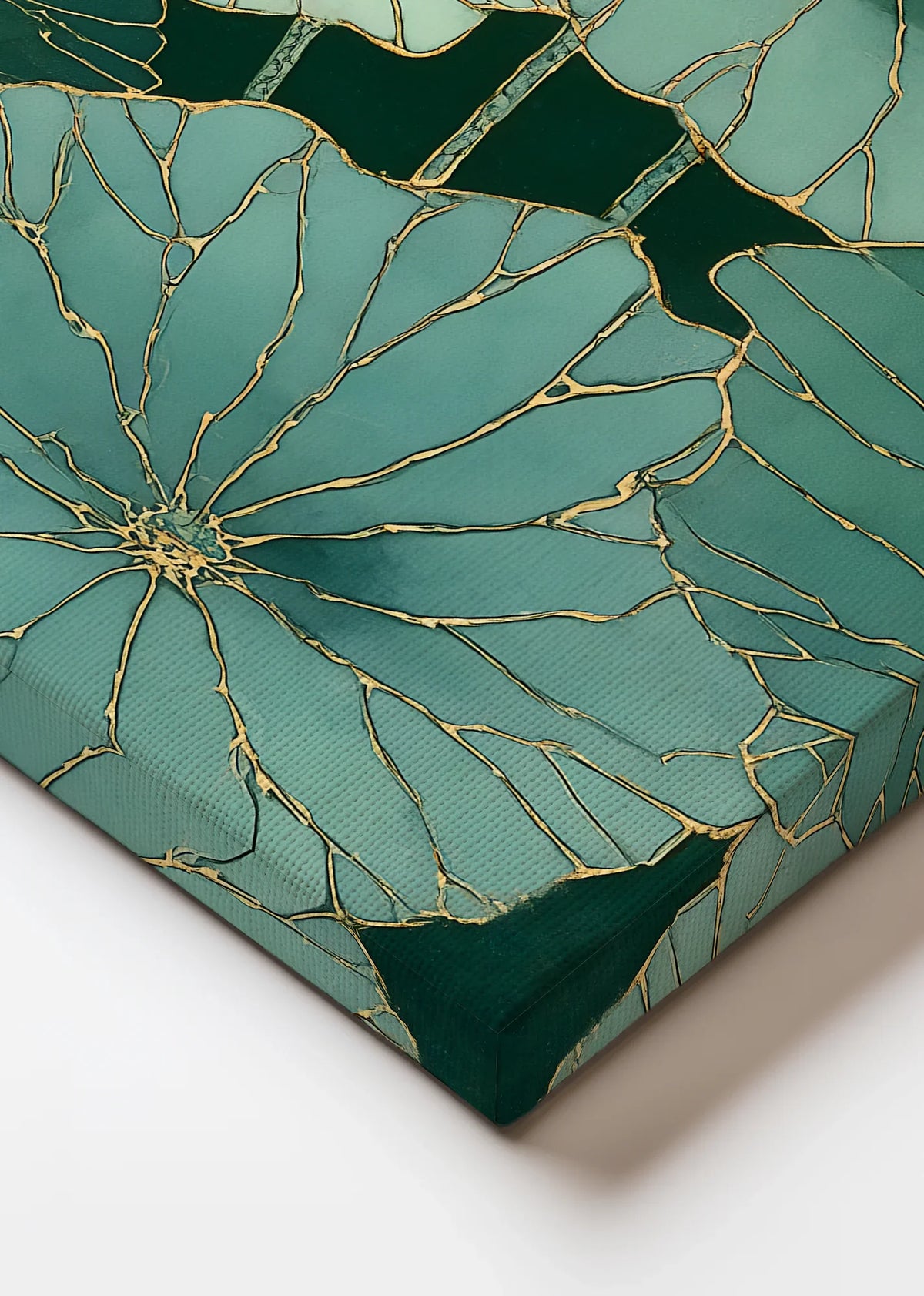 Kintsugi Lotus Canvas Art