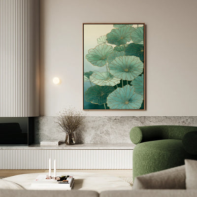 Kintsugi Lotus Canvas Art