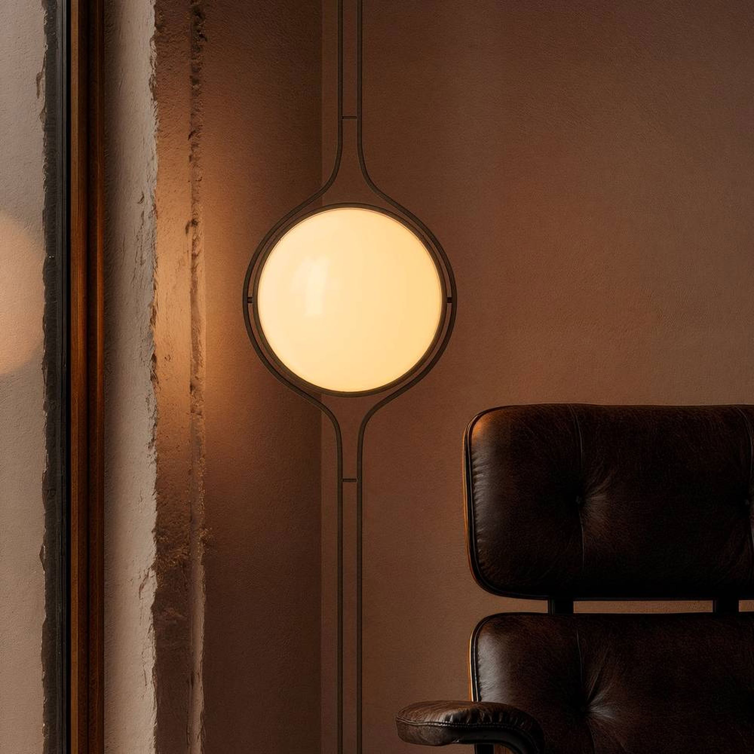 Sora Glass Pendant Light - Vintage Brass - Warm White (3000K) - 