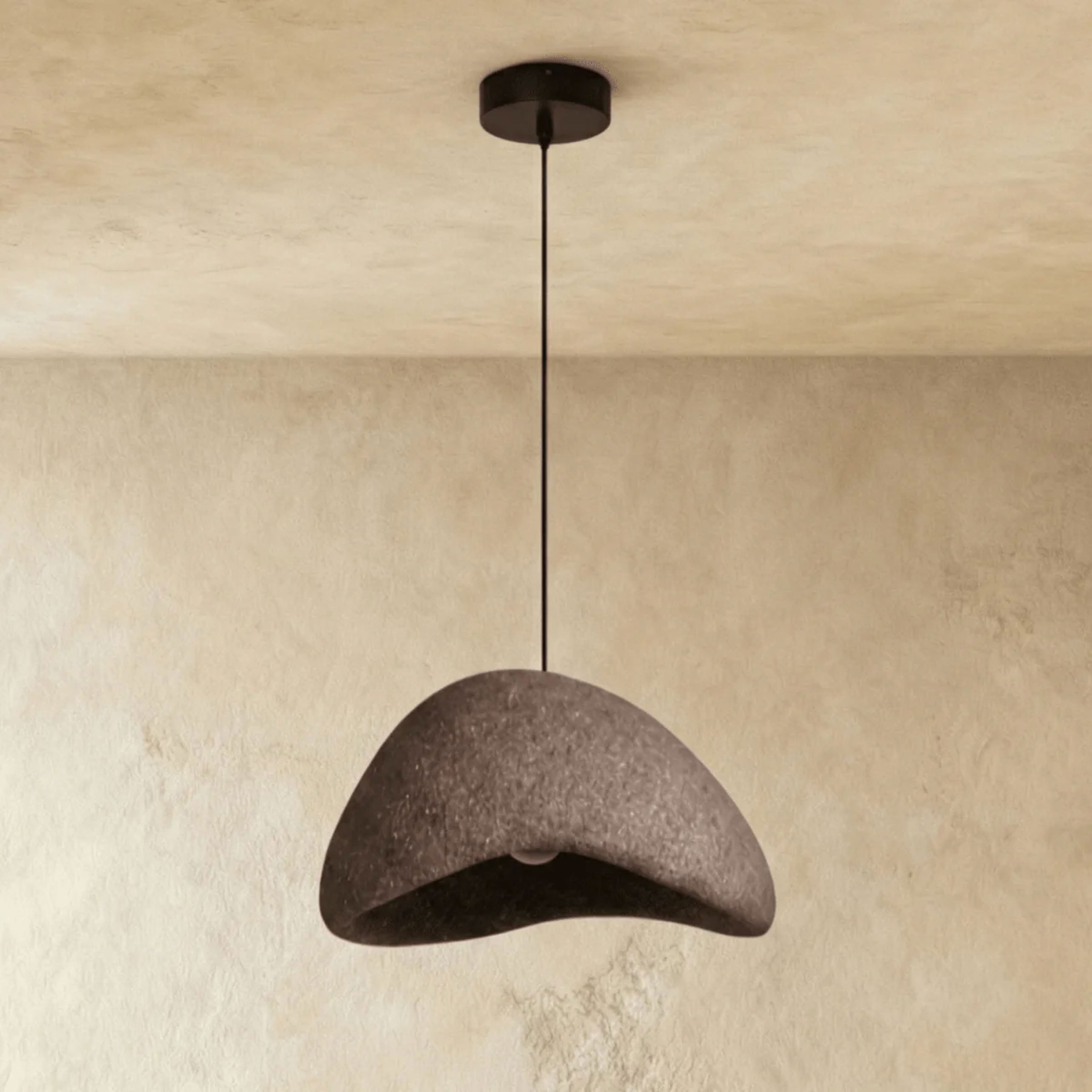 Wabi Dome Pendant Light - Cone Mars Red - L32"(80cm) - Cool White (6000K)