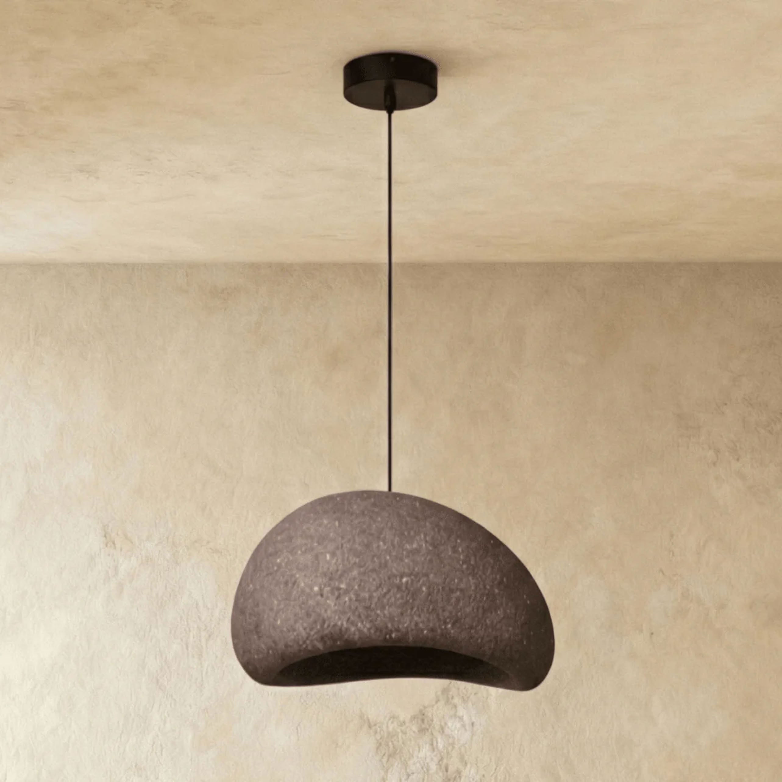 Wabi Dome Pendant Light - Cone Mars Red - L32"(80cm) - Cool White (6000K)