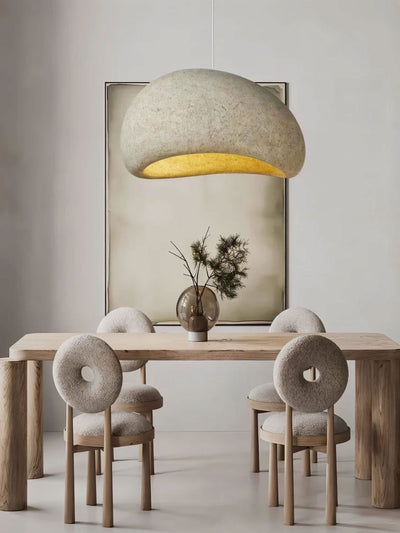 Wabi Dome Pendant Light - Cone Mars Red - L32"(80cm) - Cool White (6000K)