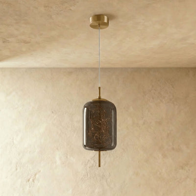 Hoshi Pendant Light - D - Smoky Gray: D7"(18cm) x H10.2"(26cm) - Cool White (6000K) - 