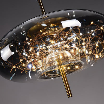 Hoshi Pendant Light - D - Smoky Gray: D7"(18cm) x H10.2"(26cm) - Cool White (6000K) - 