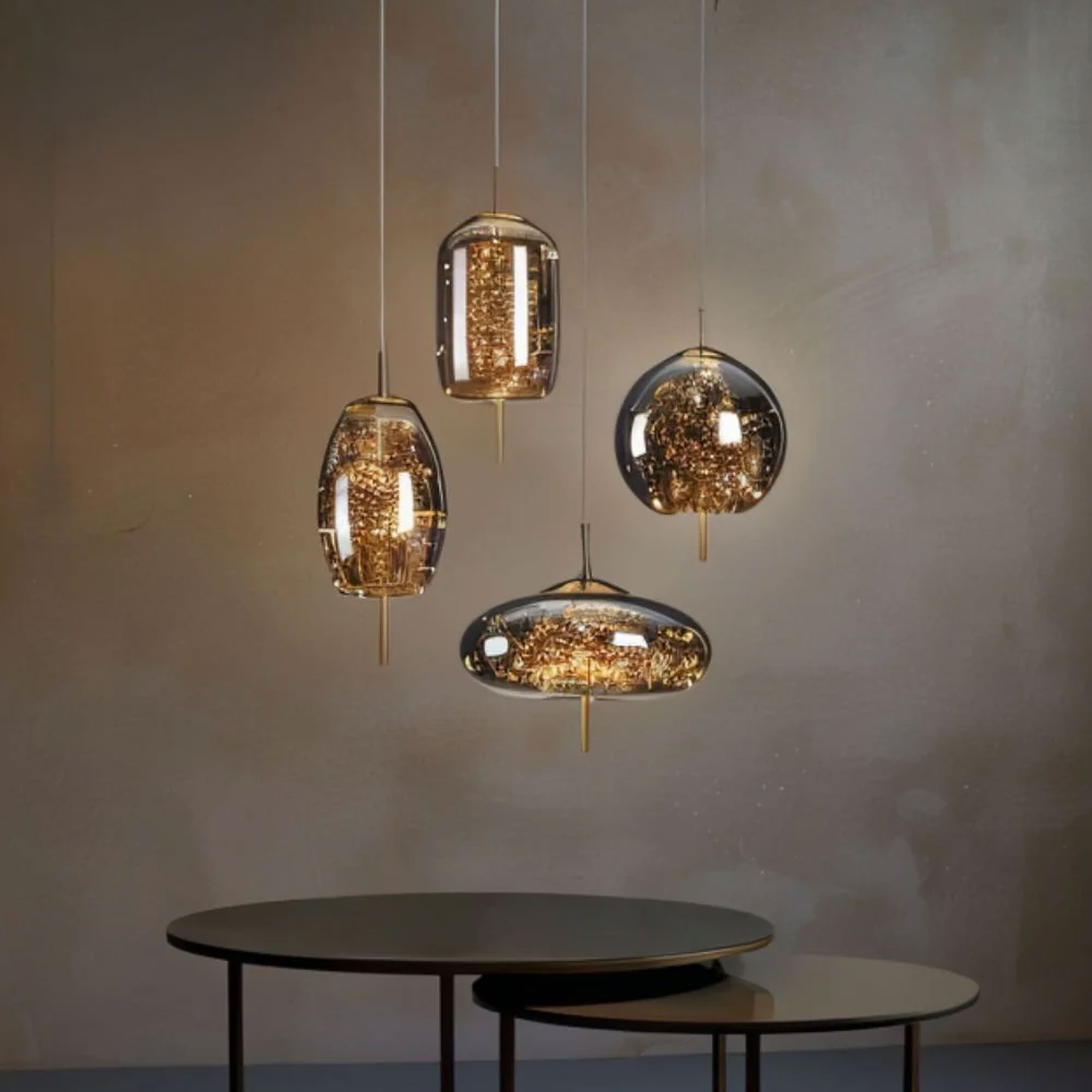 Hoshi Pendant Light - D - Smoky Gray: D7"(18cm) x H10.2"(26cm) - Cool White (6000K) - 