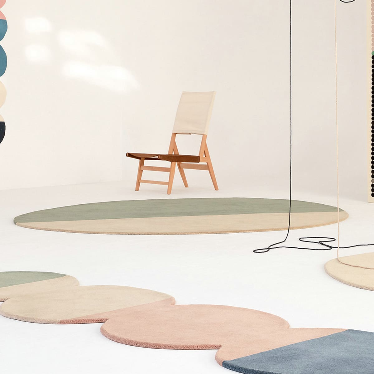 Tami Color Block Circular Rug