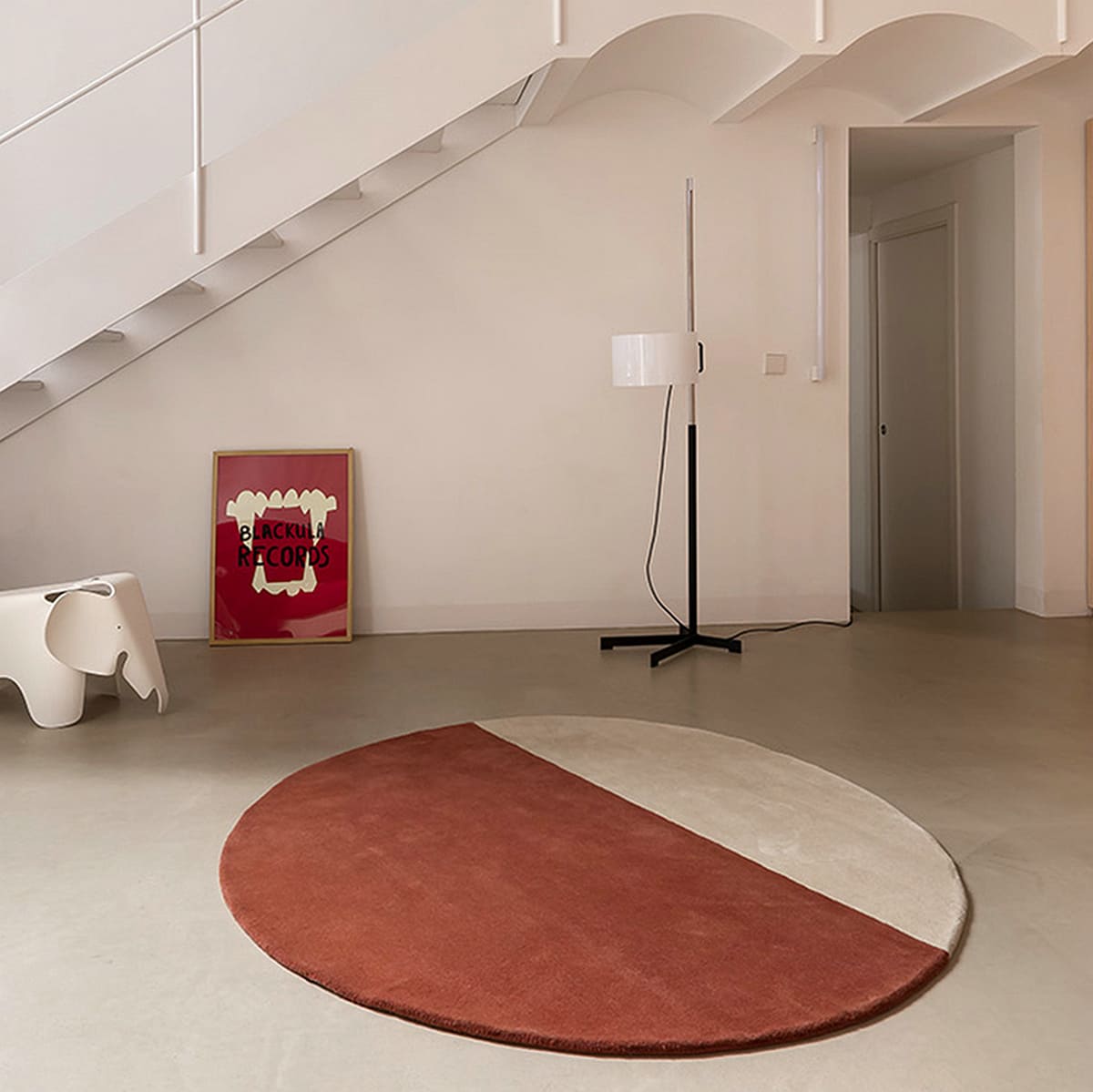 Tami Color Block Circular Rug