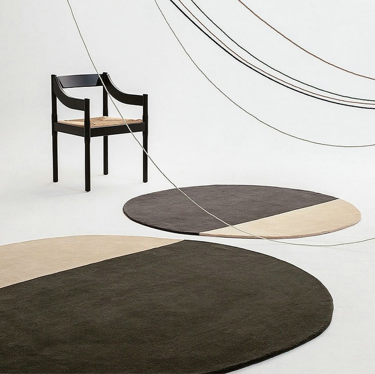Tami Color Block Circular Rug