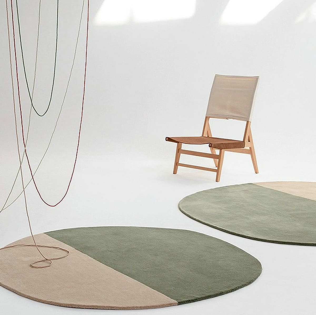 Tami Color Block Circular Rug