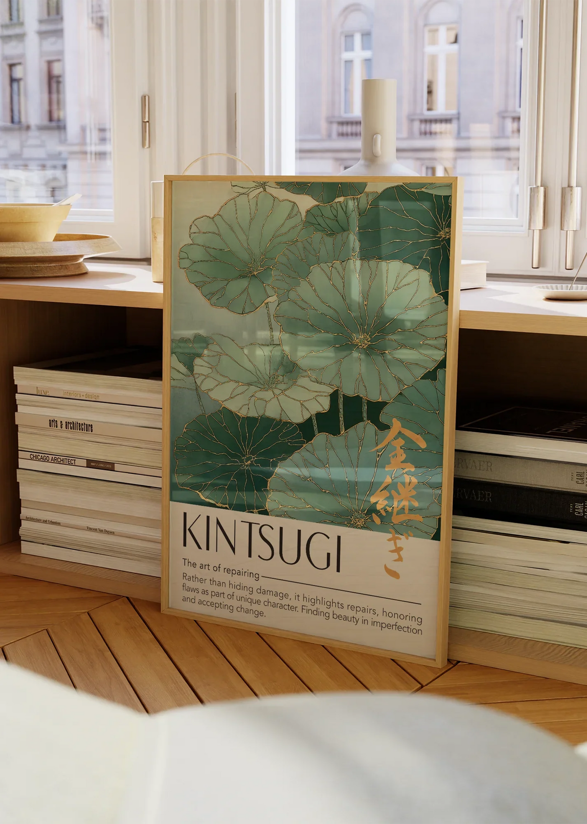 Kintsugi Lotus Art Print