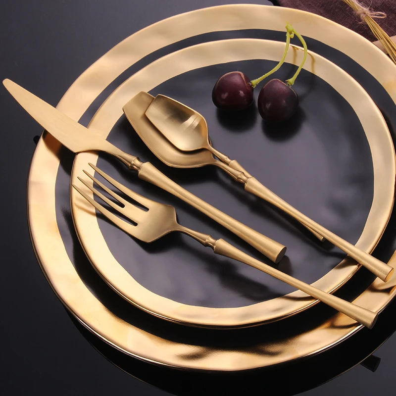 Ren Golden Cutlery Set