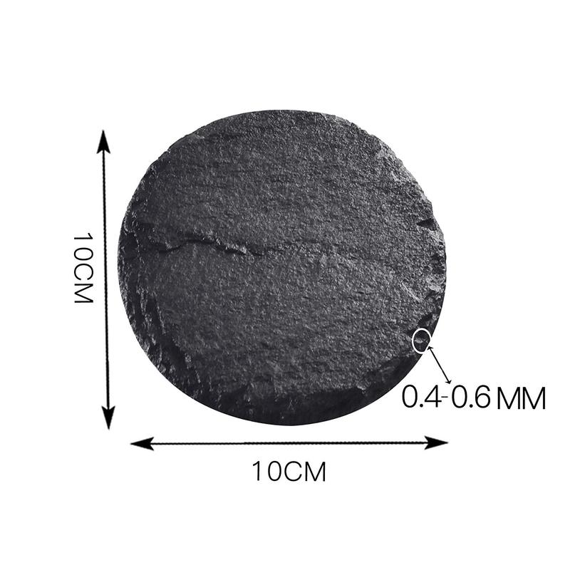 Kuro Natural Slate Round Coasters