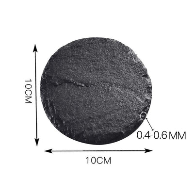 Kuro Natural Slate Round Coasters