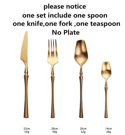 Ren Golden Cutlery Set