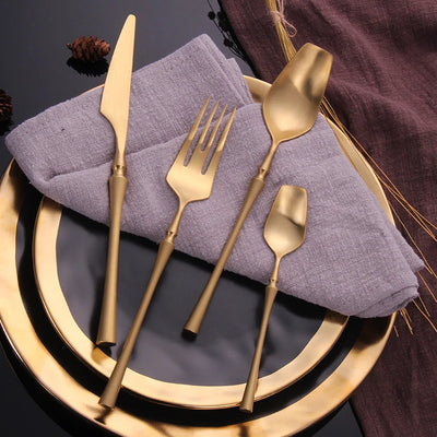 Ren Golden Cutlery Set