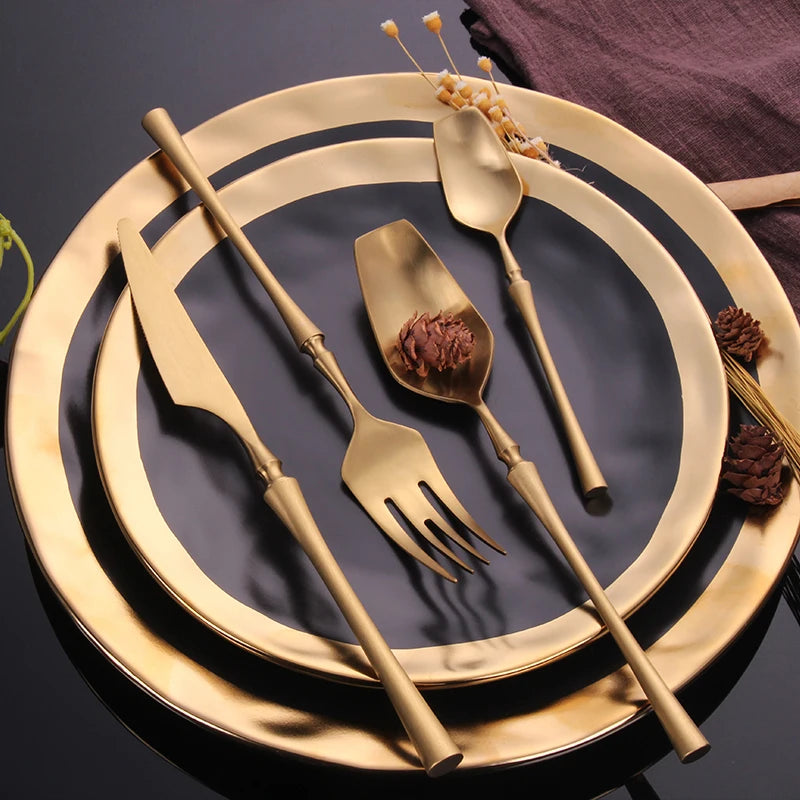 Ren Golden Cutlery Set