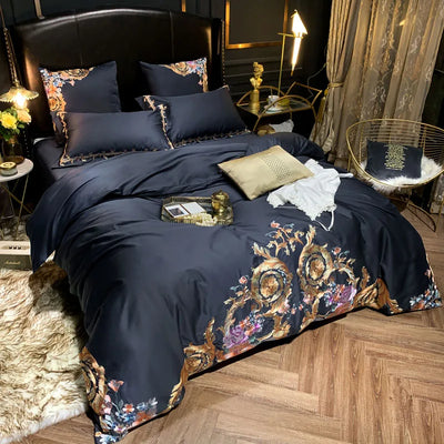 Ren Navy Blue Bedding Set