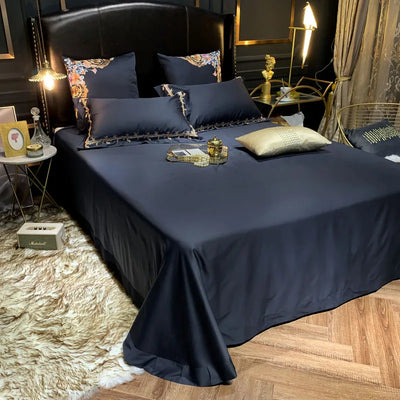 Ren Navy Blue Bedding Set