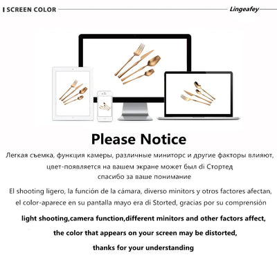 Ren Golden Cutlery Set