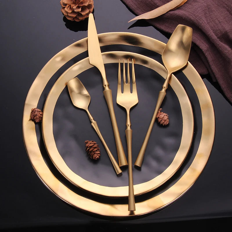 Ren Golden Cutlery Set