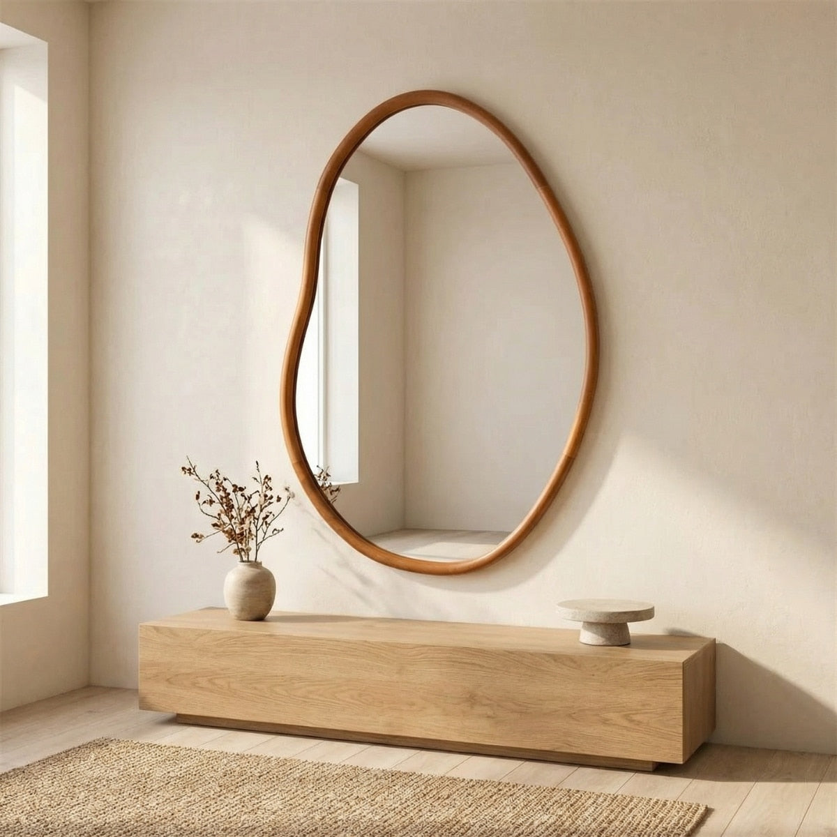Haruto Organic Japandi Mirror