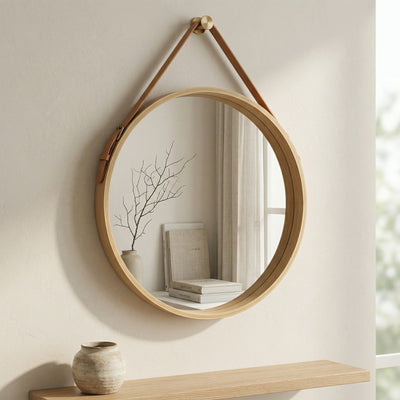 Renji Round Strap Mirror